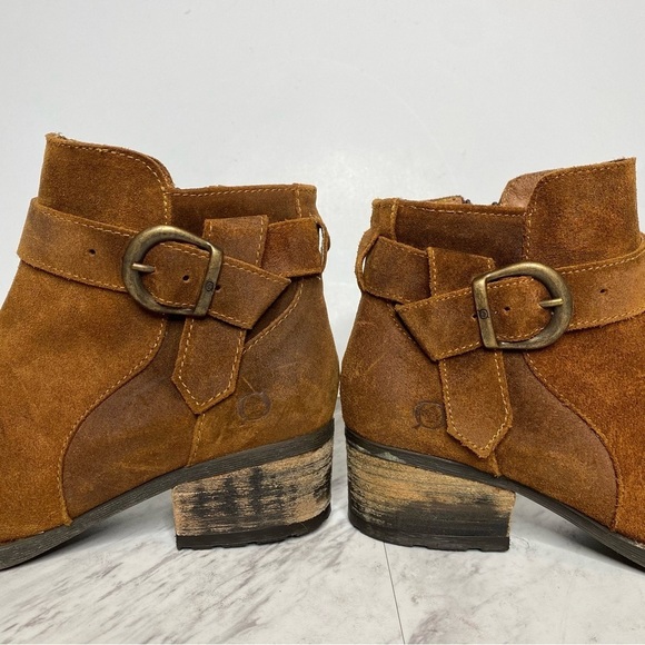 New! Born Morocco Brown Distressed Suede Bootie 6 1/2 - Picture 8 of 14